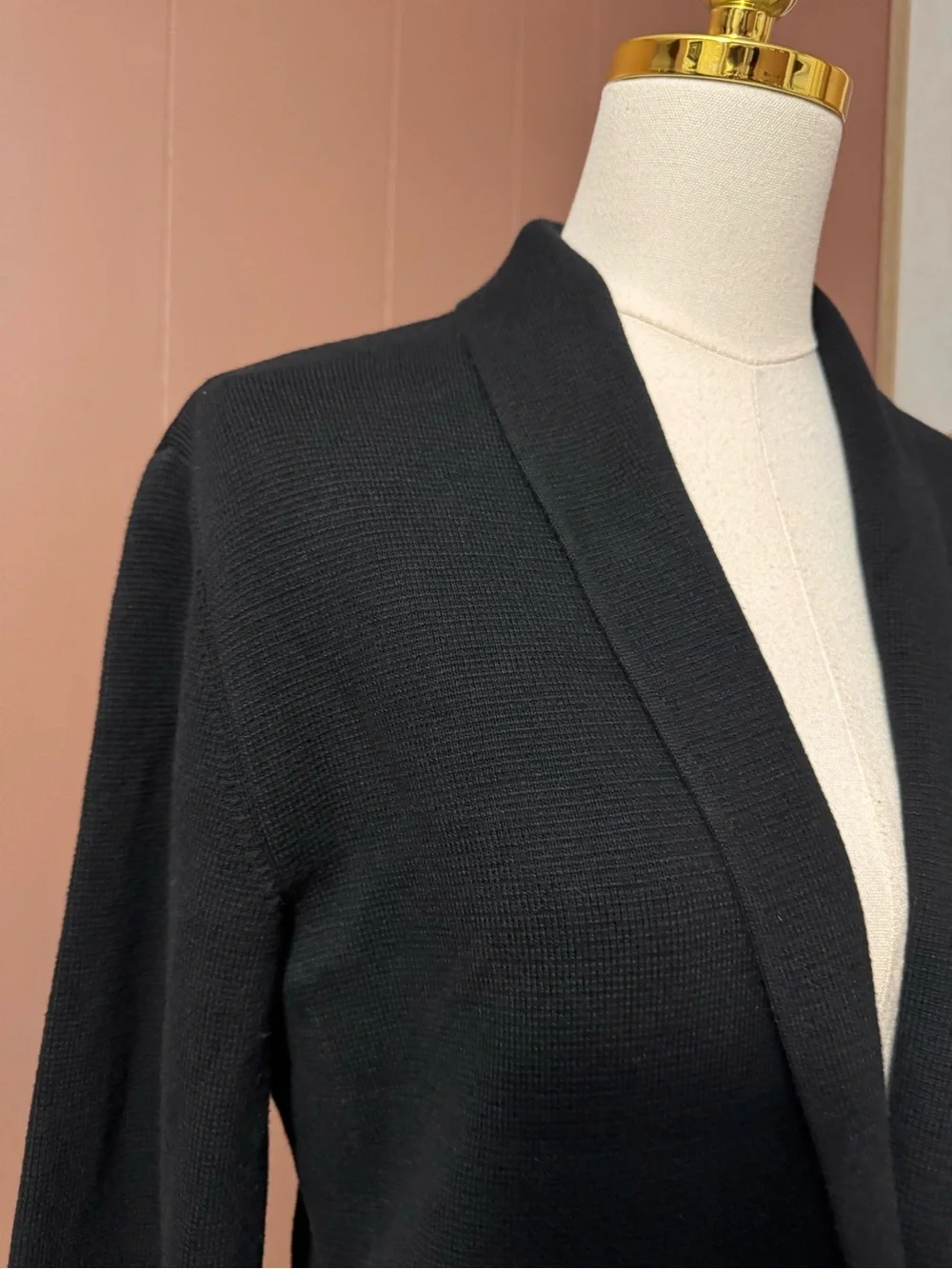 Summersalt Ribbed Shawl Collar Sweater Blazer